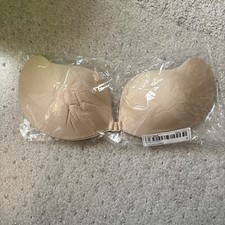 Shein Beige Skin Tone Adhesive Strapless Bra Womens Size D