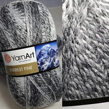 big 200g skeins CROCHET yarn EVEREST FINE self-striping sport wt