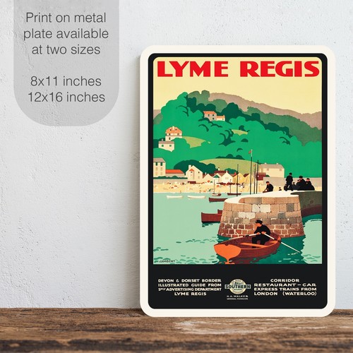 Lyme Regis Poster Vintage da Viaggio Stampa Fine Art | Arredamento Casa - Foto 4 di 6