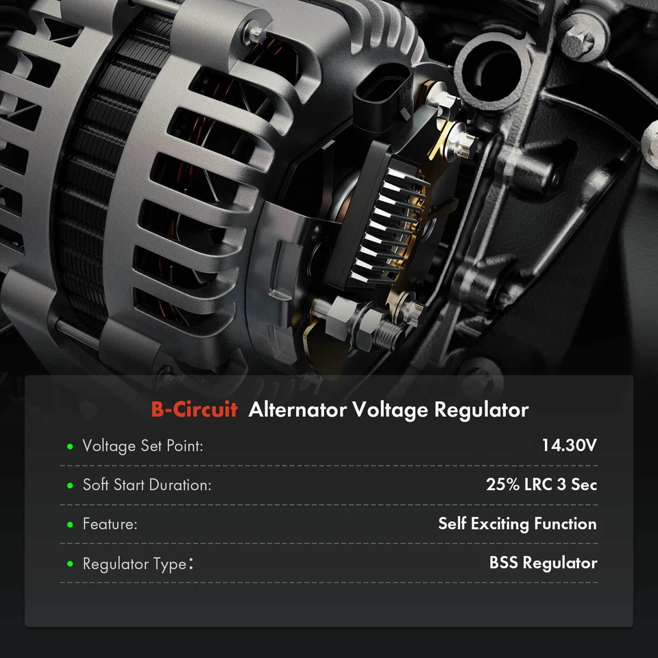 Alternator Regulator for BMW 323i 325i 325xi 525i 530i 645Ci 745i Alpina B7 X5 - Image 2 of 4