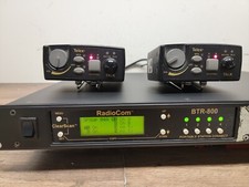 Telex Radio Com BTR-800 UHF Wireless Base Station w/ 2 TR-800 Beltpacks