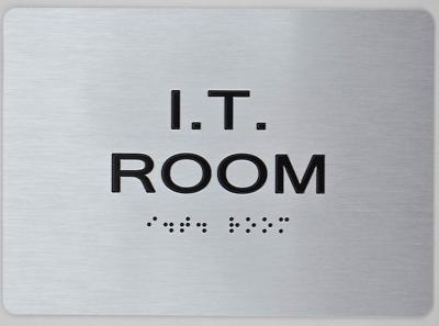 Telecom Room ADA Sign Aluminium, Brush Silver, Size 5X7 The Sensation line Telecom Room ADA Sign Aluminium, Brush Silver, Size 5X7 The Sensation line