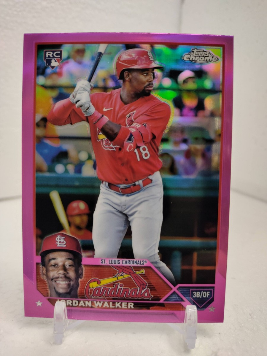 JORDAN WALKER PINK REFRACTOR 2023 Topps Chrome Baseball ROOKIE