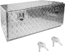 42"x18"x17" Aluminum Truck Pickup Tool Box Underbody Storage Box w/ Lock
