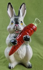 Bunny with Carrot shaped ceramic 0.5L Decanter.H-25cm.