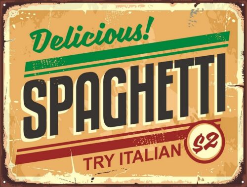 Nummernschild IN Zinn Spaghetti Vintage USA 25 CM X 33 Möbel Stil American Metal - Afbeelding 1 van 2