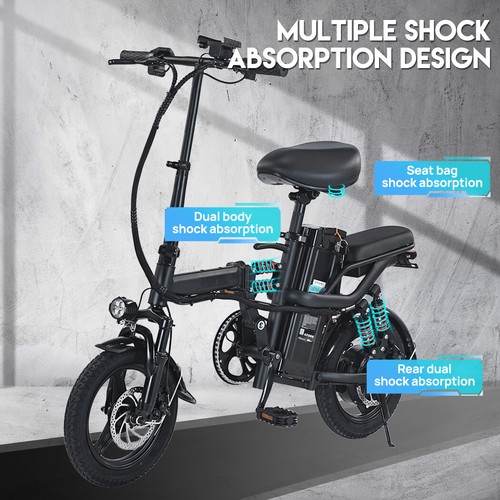 2000W Foldable Electric Bicycle E-Bike Adult 50KM/H Protable Commuter Travel