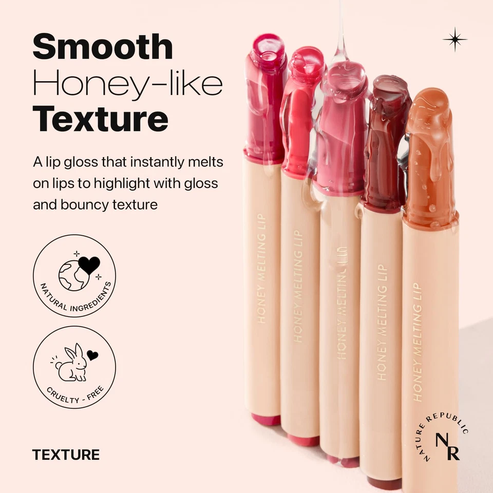 HONEY MELTING LIP (01 APRICOT) SOFT LIP STICK, Korean Lip, Lip Gloss, Glow Lip, - Image 4 of 4