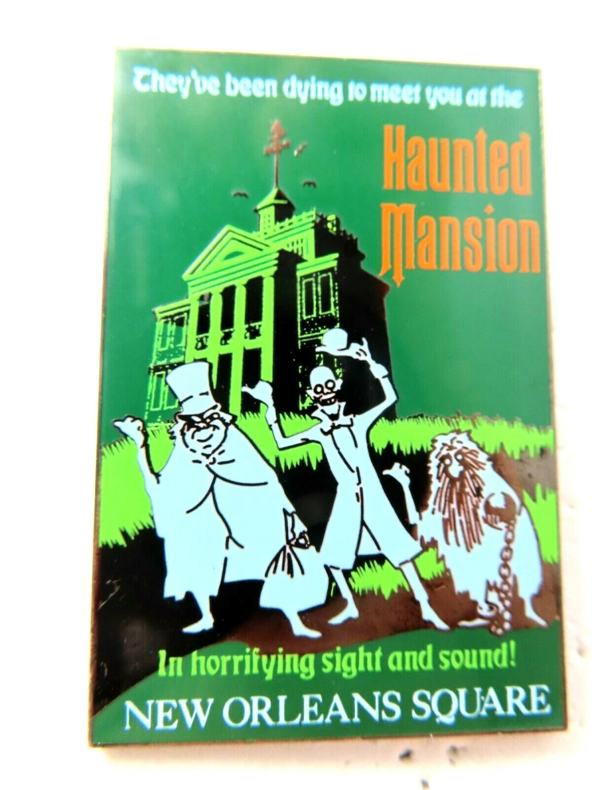 Disney Pin DLR - Framed Attraction Poster Haunted Mansion LE 1500 #23130