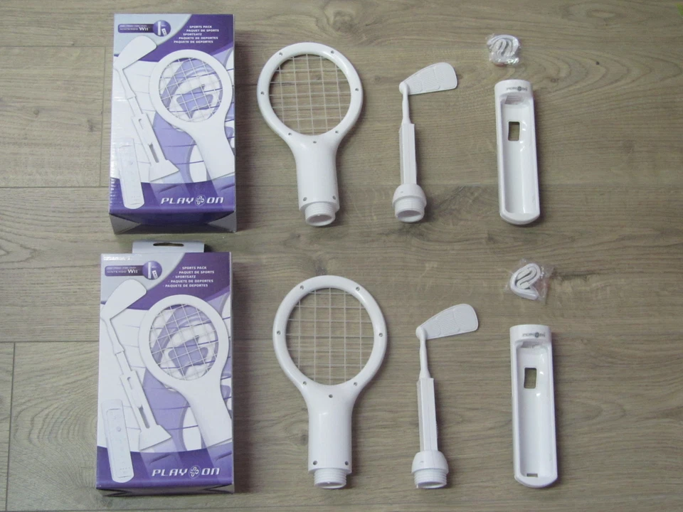 8 Teiliges Nintendo Wii Zubehör Sport Set MEGAPACK 8 Teile Paket Weiss *NEU*