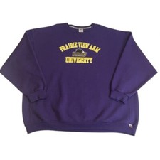Russell 4XL Prairie View A&M University HBCU Y2K Crewneck Sweatshirt Purple EUC