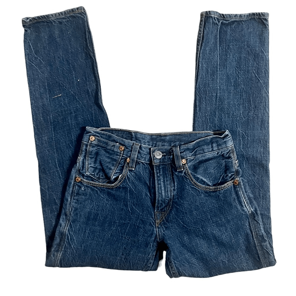 Levi's dark wash 511 jeans. Rare off white patch and watch pocket