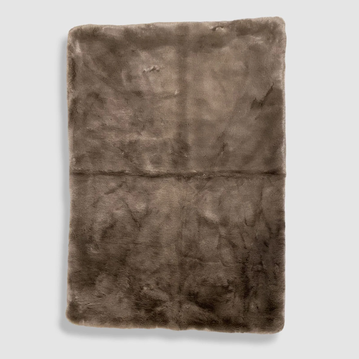 $125 Donna Salyers' Fabulous-Furs Brown Mink Faux-Fur Lap Blanket Throw