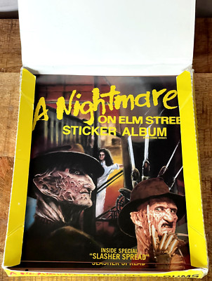 1984 COMIC IMAGES A NIGHTMARE ON ELMSTREET STICKER ALBUM 32-SEITEN OVP LEER MINT