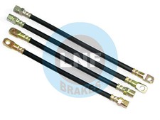 Fiat 130 2.9 3.2 Coupe Brake Hose Front Set X4 1969 to 1977