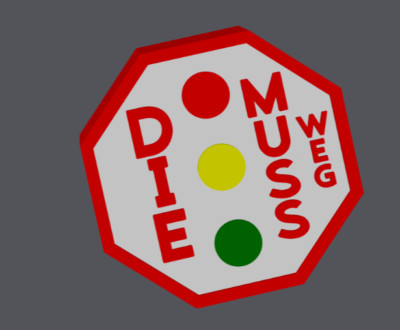 Cover cap THE TRAFFIC LIGHT MUST GO protective cap - WITH ANTI-THEFT PROTECTION
