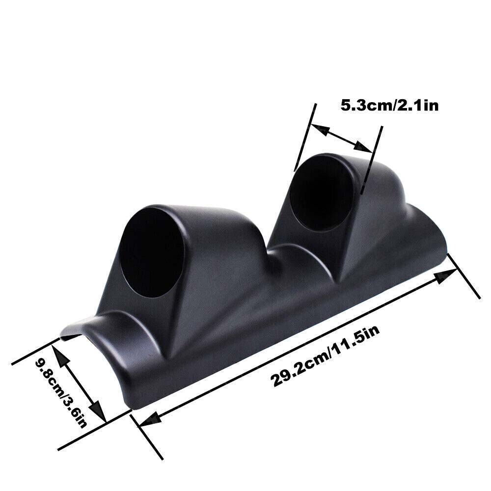 52mm 2" Racing Auto Sport Dual Hole Meter Gauge Pillar Mount Pod Holder Bracket