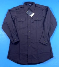 NEW PROPPER MENS SMALL REG F5302 TACTICAL L/S DRESS SHIRT F5302 DARK NAVY SMALL