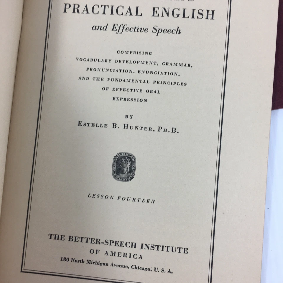 Practical English and Effective Speech Estelle B. Hunter Better Institute - Image 4 of 4