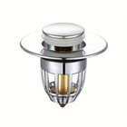 Tappo Lavabo Pop-up con Filtro Anti-Intasamento Universale Tappo Multifunzione