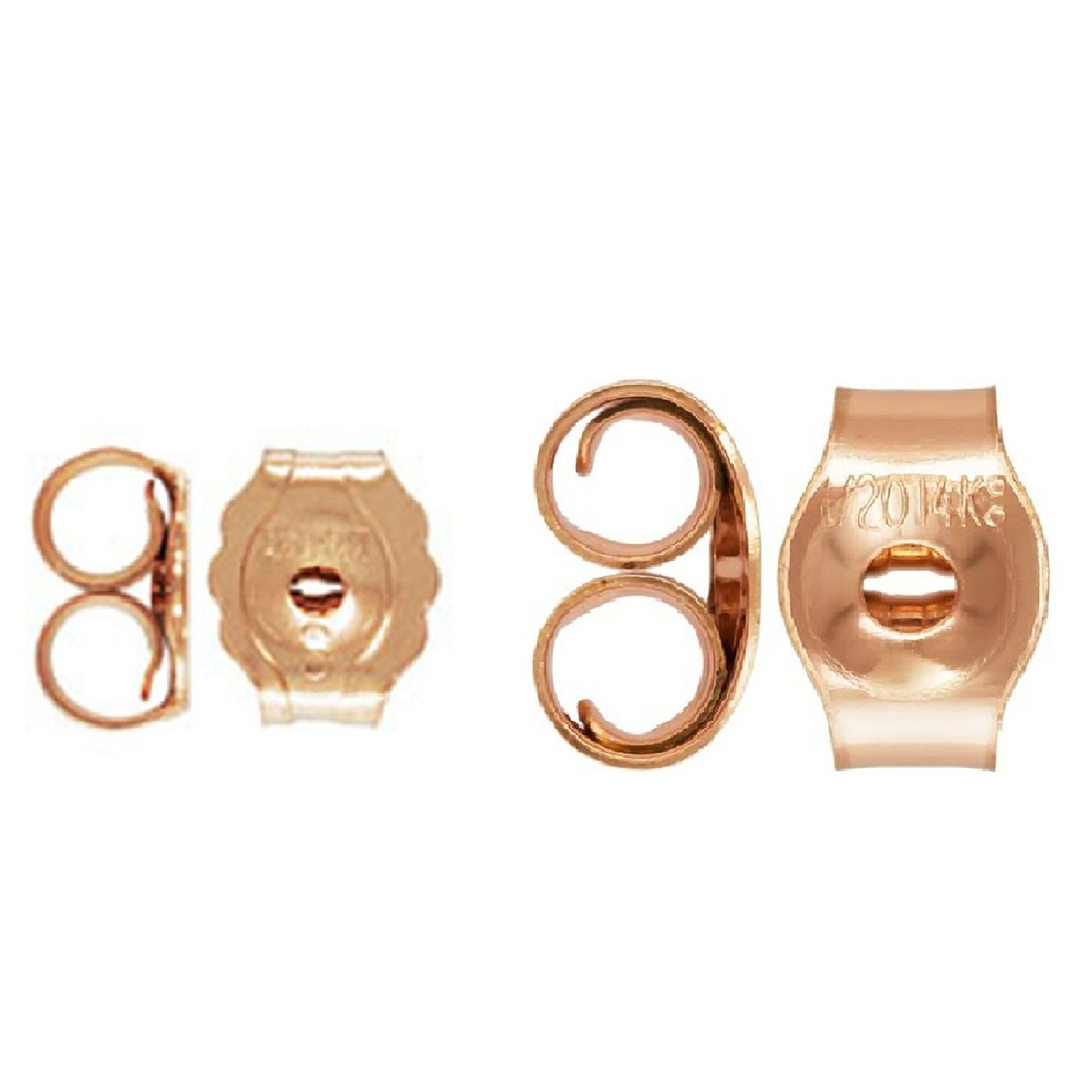 10 Pairs 14K Rose Gold Filled Ear Nuts Gold Filled Earring Back Stopper  1/20 14K
