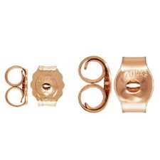10 Pairs 14K Rose Gold Filled Ear Nuts Gold Filled Earring Back Stopper 1/20 14K