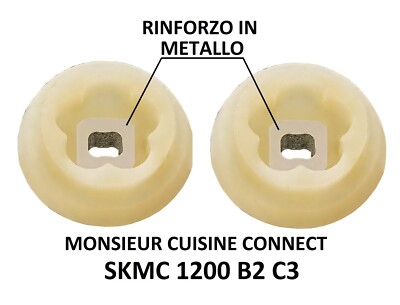 2x Silvercrest Monsieur Cuisine Connect Metal Bushing Joint SKMC 1200 B2 C3