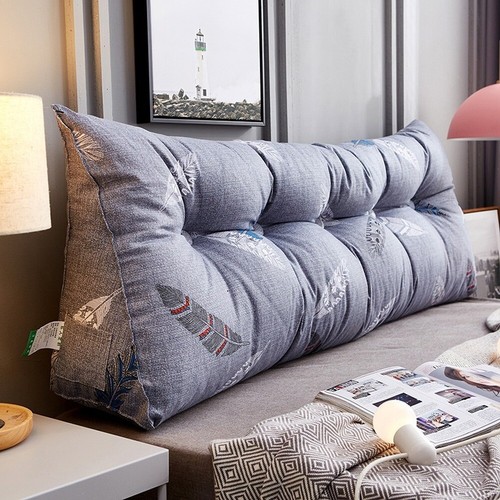 Back Bolster Triangular Wedge Reading Pillow Soft Headboard For Daybed Cushion - Picture 13 of 26