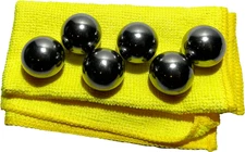 6 Pack of 1-1/16"" Standard Replacement Pinballs for Most Pinball Machines, Smal