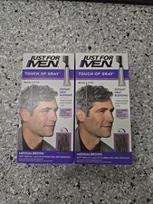 Just For MEN Touch of Gray Hair Color - Medium Brown - Pack Of 2