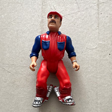 Super Mario Action Figure Plastic Red Blue Silver Outfit