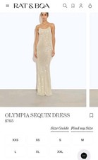 Rat & Boa Olympia Sequin Dress XXS NWOT