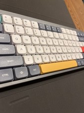 Nuphy Air75 V1 Mechanical Keyboard with Folio Case and Keycaps. Brown Switches.