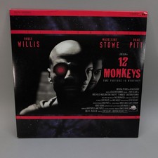 12 Monkeys Laserdisc Widescreen Movie Bruce Willis Brad Pitt Sci-Fi Thriller