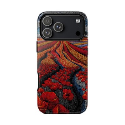 Phone Ink - Case for iPhone/Galaxy/Pixel - Vibrant Field of Red Roses