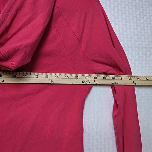 Gap Body Half Zip Women’s Hoodie W Thumb Holes Arm Vents Fuchsia Pink Size Med - Picture 8 of 9