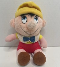 Vtg. 80  s Walt Disney Productions Classic Pinocchio Plush Stuffed Toy Doll 7  