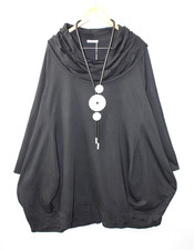 Vestido sudadera Moonshine túnica vestido 50 52 54 look capas talla 5 negro