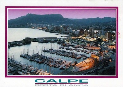 España Calpe, Alicante Atardecer en El Puerto Deportivo Con Unposted #PAC488