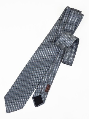 HERMES TIE 659057 T Figure H Striped in Blue Silk Necktie | eBay