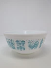 PYREX Butterprint #443 2.5 Qt Cinderella Mixing Bowl Amish blue white