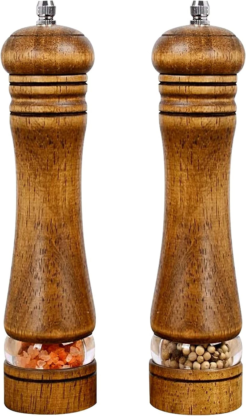 2pcs Pepper Grinder,Wood Salt & Pepper Mills Set,Manual Spice Grinder Refillable
Opens in a new wind