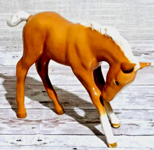 Beswick 16cm Large Foal Head Down Rare Vintage Palomino Gloss Model No. 947 Vgc