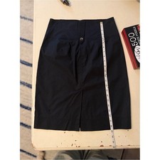 Nwot Theory Black Cotton Blend Pencil Skirt Size 4 made in USA