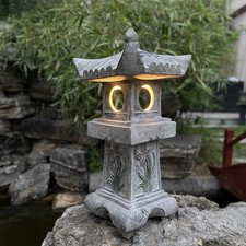 23.6-Inch Solar-Powered Japanese Pagoda Statu...