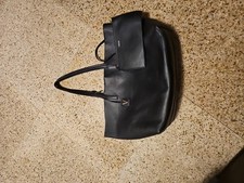 Borsa Versace Virtus Tote Bag Pelle Nera Usata Autentica, Come Nuova