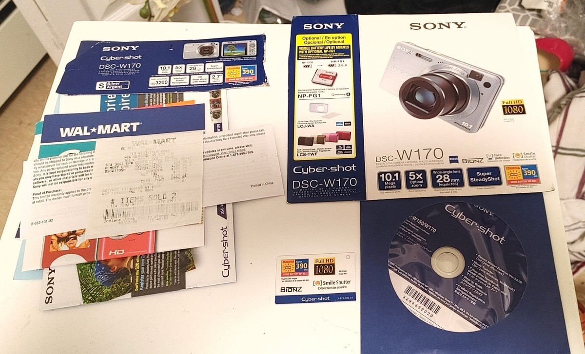 SONY Cyber-shot DSC-W170 本体と付属品ケース付き Amazon | SONY デジタルカメラ Cyber-Shot(サイバーショット