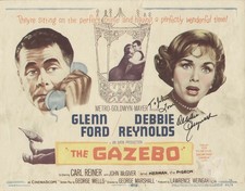 DEBBIE REYNOLDS - INSCRIBED LOBBY CARD SIGNED