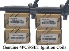 4pcs Genuine Denso Ignition Coils For 2002-2008 Toyota Camry 2.4l L4 90919-02244 4pcs Genuine Denso Ignition Coils For 2002-2008 Toyota Camry 2.4l L4 90919-02244