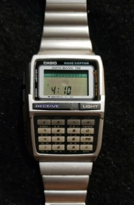 Mens Casio DBC-W150 DIGITAL CALCULATOR DATA BANK Battery Retro
